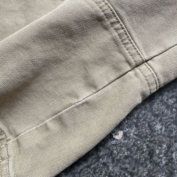 Op Ocean Pacific Men’s Tan Cargo Shorts Distressed Style Size 36 100% Cotton - Picture 13 of 16